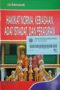 Hakikat Norma, Kebiasaan, Adat Istiadat dan Peraturan