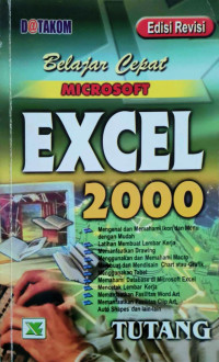 Belajar cepat microsoft excel 2000