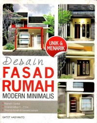 Desain fasad rumah modern minimalis