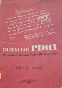 Image of Di Sekitar PDRI; Pemerintah Darurat Republik Indonesia