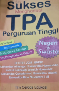 Sukses menghadapi TPA Perguruan Tinggi